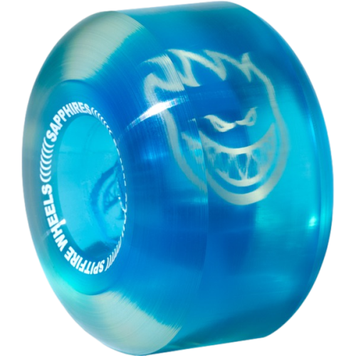 Spitfire Wheels Sapphire Cruiser Clear / Blue Skateboard Wheels - 56mm 90a