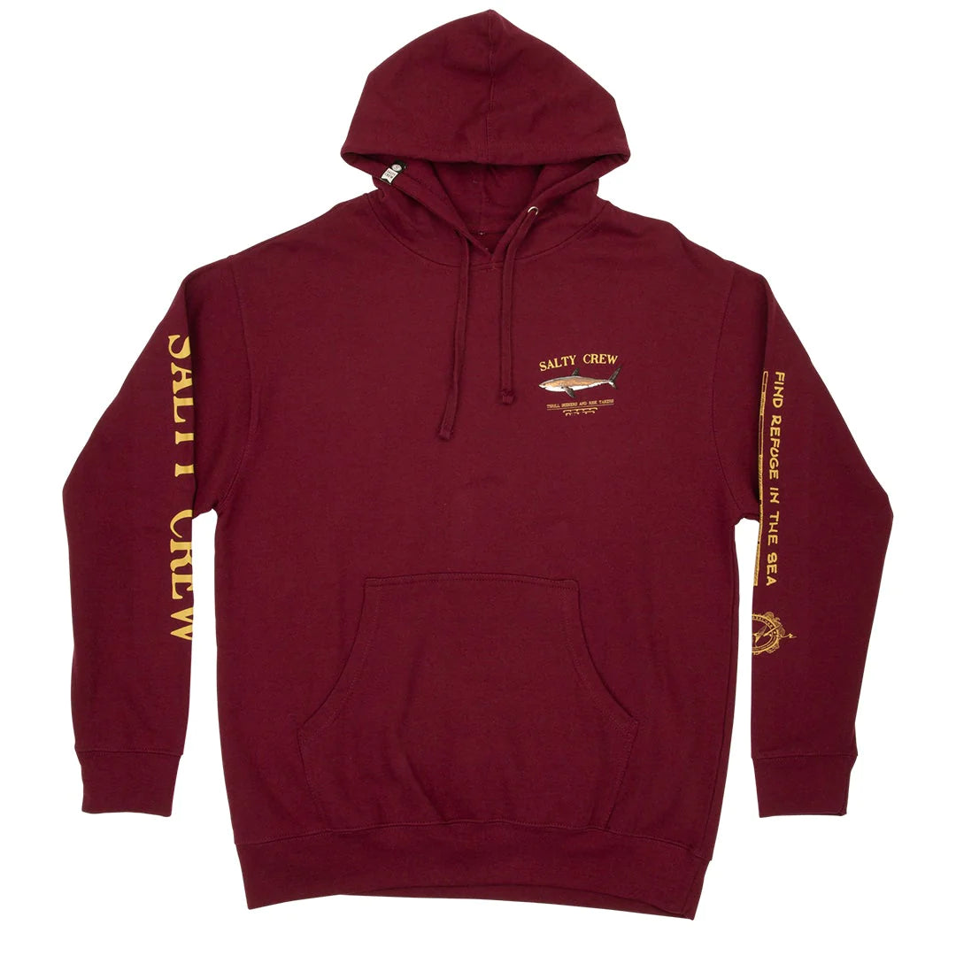 Salty Crew Bruce Hoodie Youth Burgundy