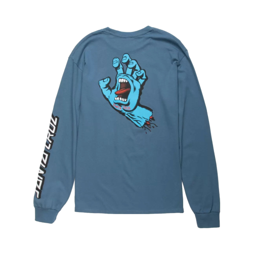 Santa Cruz Screaming Hand L/S Indigo Tee