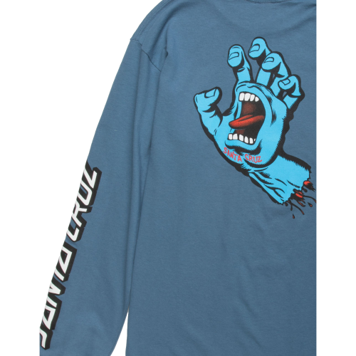 Santa Cruz Screaming Hand L/S Indigo Tee