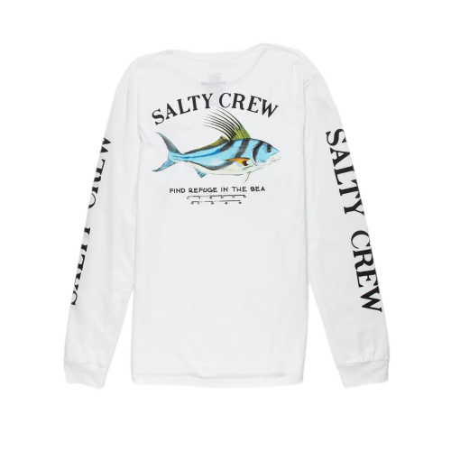 Salty Crew Rooster Premium Long Sleeve Tee White Men's