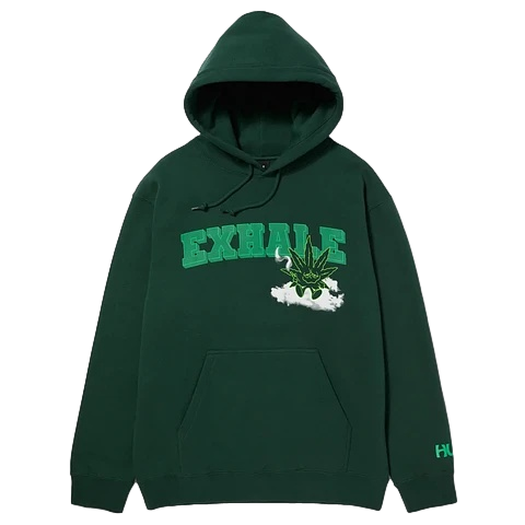 HUF Exhale Buddy Green Hoodie