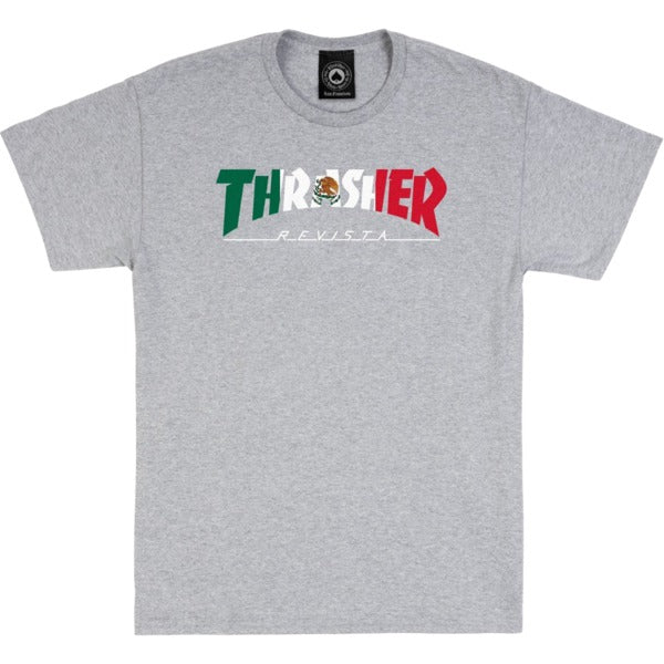 Thrasher Magazine Mexico Revista Grey Men's Short Sleeve T-Shirt