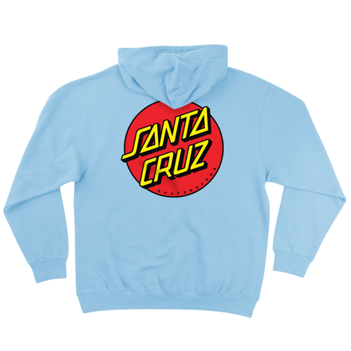Santa Cruz Classic Dot Hoodie Men Blue Aqua