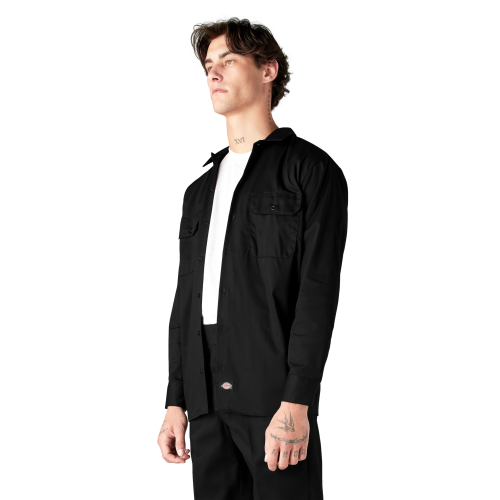 Dickies Long Sleeve Work Shirt Men's Black