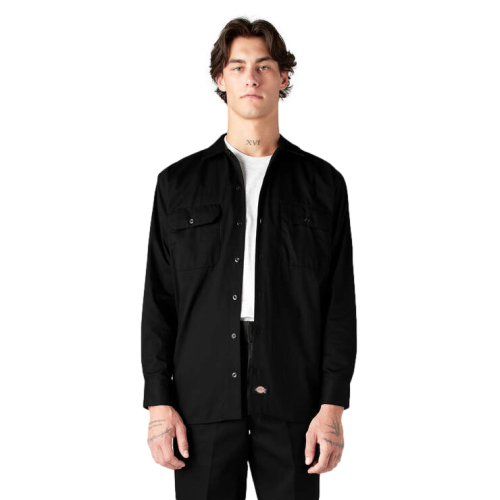 Dickies Long Sleeve Work Shirt Men's Black