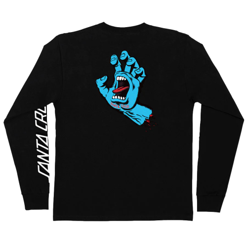 Santa Cruz Screaming Hand L/S Black Tee