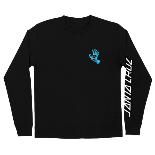 Santa Cruz Screaming Hand L/S Black Tee