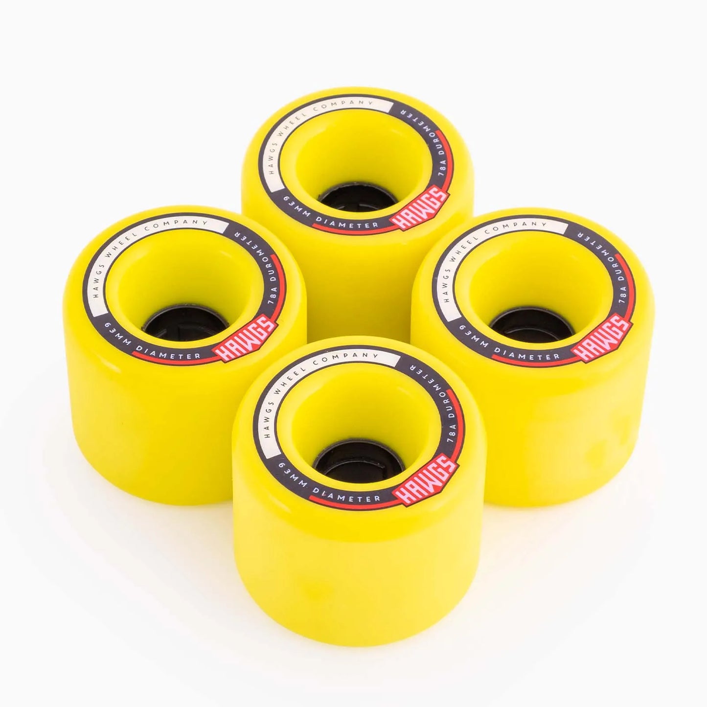 Fatty Hawgs 63mm Yellow Wheels
