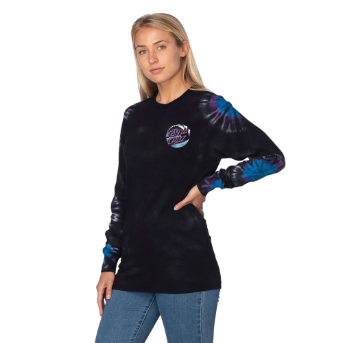 Santa Cruz Wave Dot  Longsleeve T-Shirt Womens