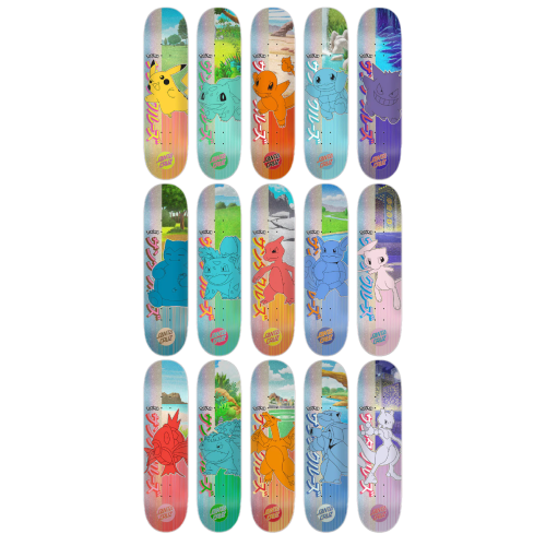 Santa Cruz Pokemon Blind Bag Collectible Skateboard Skate Deck Santa Cruz Pokemon Blind Bag Collectible Skateboard Skate Deck