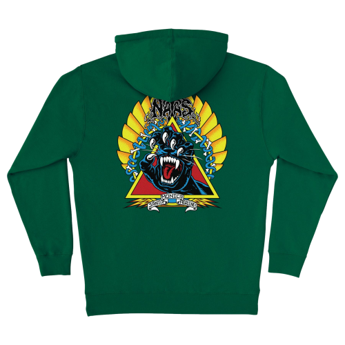 Santa Cruz Natas Screaming Panther Green Hoodie