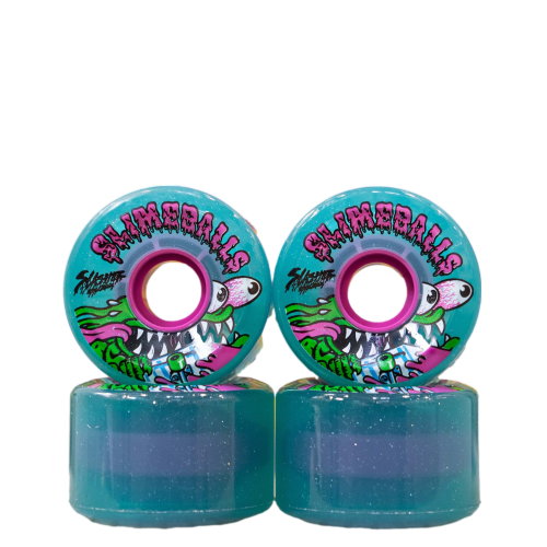 Slime Balls 60mm Meek Slasher OG Slime Green Glitter 78a Skateboard Wheels