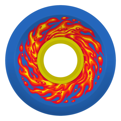 Slime Balls 60mm Flame OG Slime Blue 78a Skateboard Wheels