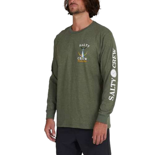 Salty Crew Tailed Standard Long Sleeve T-Shirt Forest Green Men's
