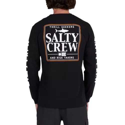 Salty Crew Coaster Premium Long Sleeve T-Shirt Black Men's