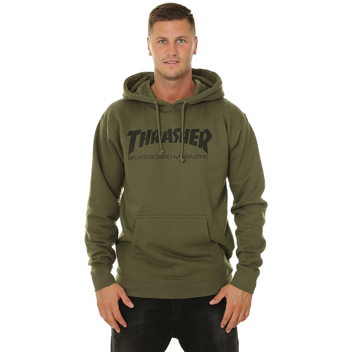 Army green thrasher sales hoodie
