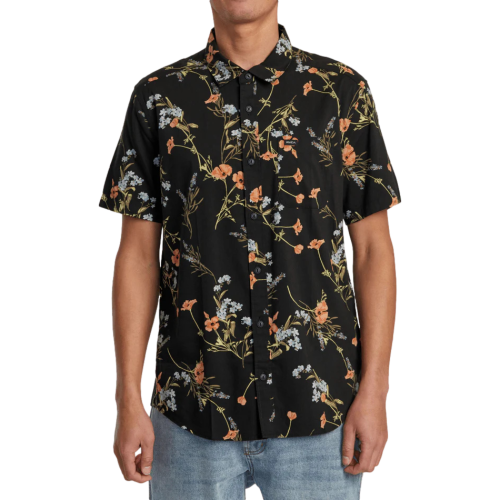RVCA Further Floral Woven Midnight