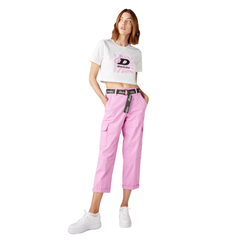 Dickies Relaxed Fit Cropped Cargo Pants Women's Pink