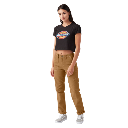 Dickies Women's Skinny Fit Cuffed Cargo Pants