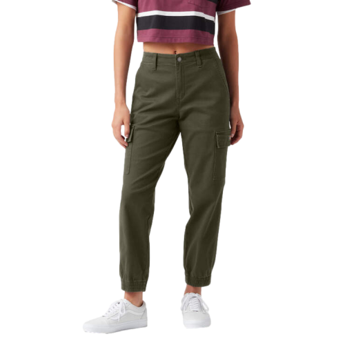 Dickies  High Rise Fit Cargo Jogger Pants Women's Olive