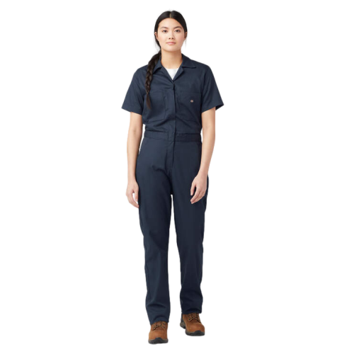 Dickies Flex Cooling Short Sleeve Coveralls Women's Navy