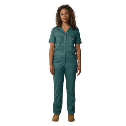 Dickies Flex Cooling Short Sleeve Coveralls Women's Green