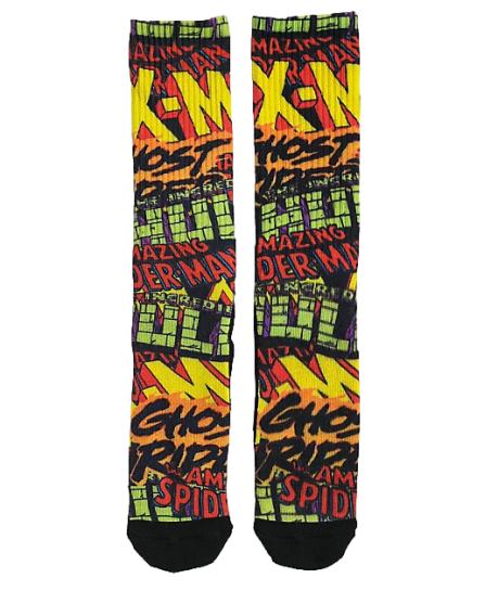 Huf Marvel Logos Sock Mens