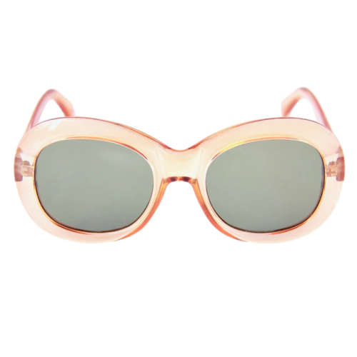 Happy Hour Bikini Beach Sunglasses Clear Peach