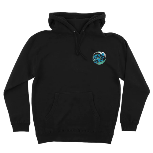 SANTA CRUZ WAVE DOT PULLOVER BLACK