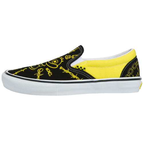 Vans Sponge Bob Gigliotti Slip On Womens Black/Yellow