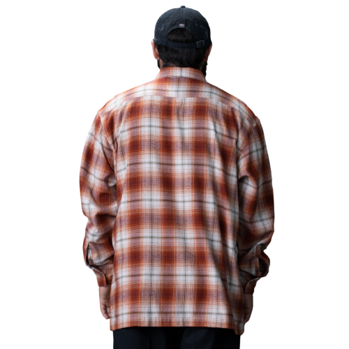 Dickies Ronnie Sandoval Brushed Flannel Shirt Men's Burnt Omber