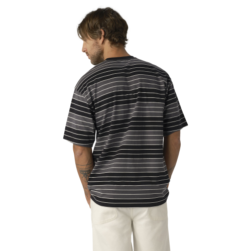 Dickies Relaxed Fit Striped Pocket T-Shirt Black/Grey/White Men's