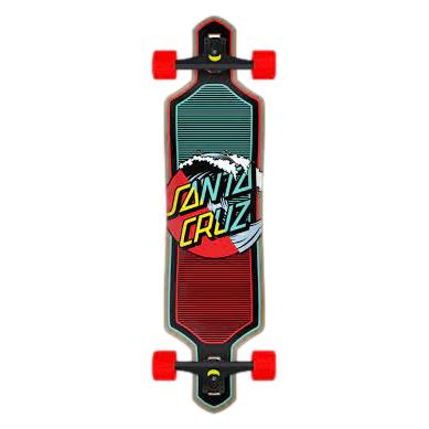 Santa Cruz Wave Dot Splice Drop Thru Longboard Complete