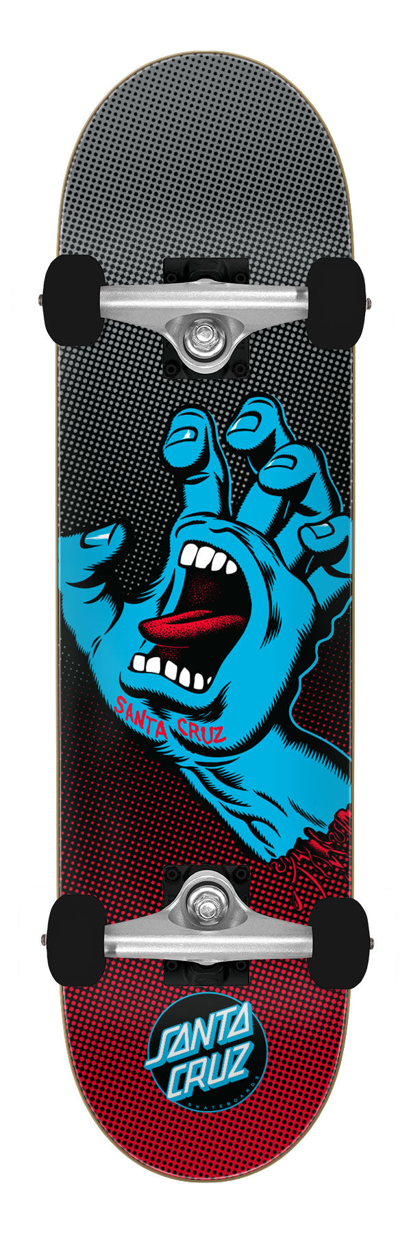Screaming Hand Fade Large 8.25in x 31.5in Santa Cruz Skateboard