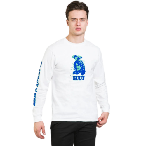 HUF Bunny L/S White Men's Tee