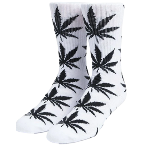 HUF ESSENTIALS PLANTLIFE SOCKS WHITE BLACK
