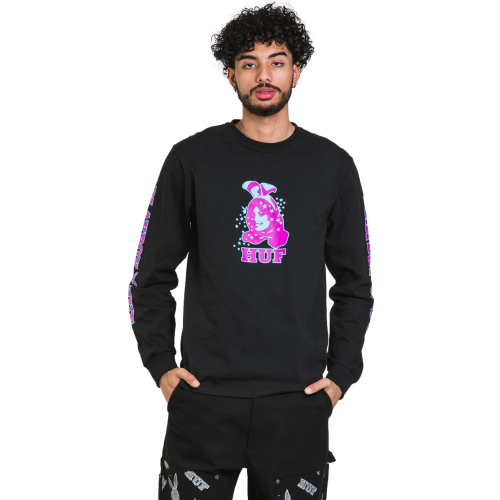 HUF Bunny Long Sleeve Black Men's Tee