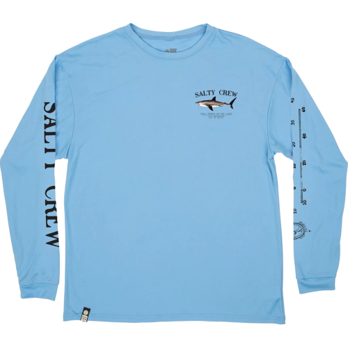Salty Crew Bruce Long Sleeve Light Blue Men's