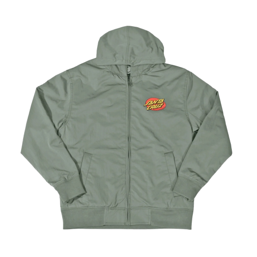Santa Cruz Oval Dot Windbreaker Youth Olive