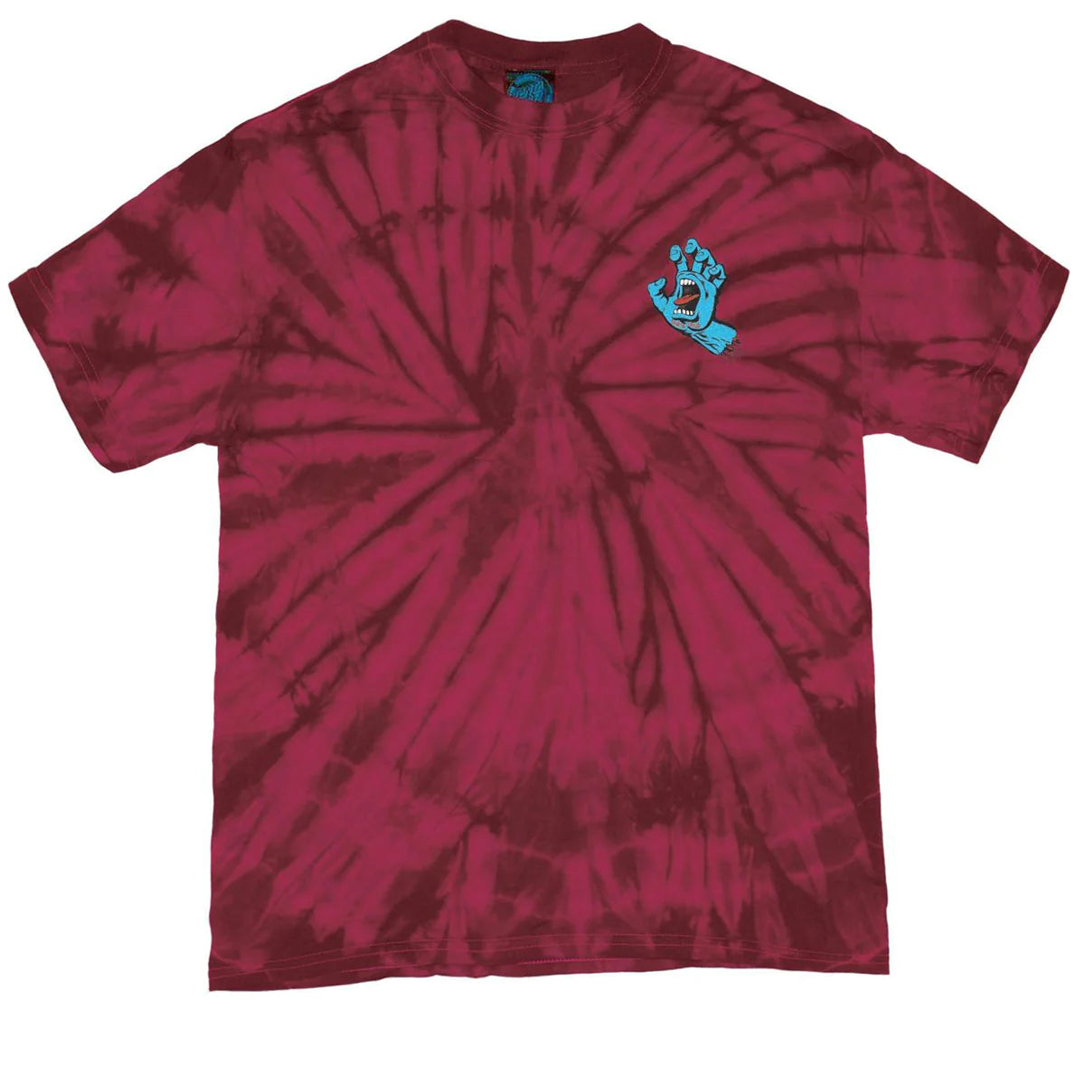 Santa Cruz Screaming Hand T-Shirt - Spider Burgundy