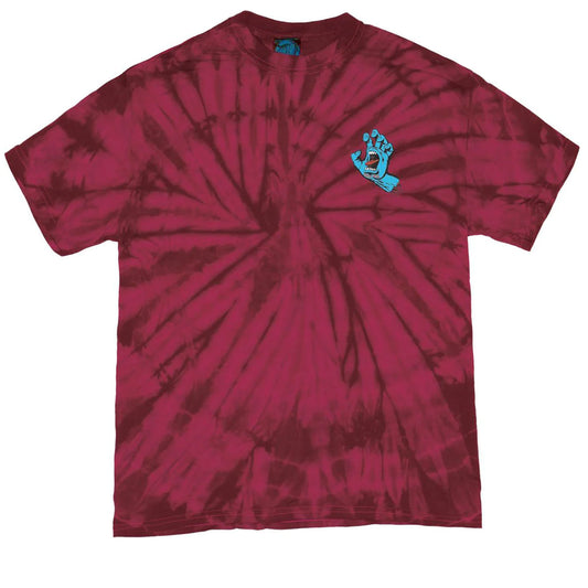 Santa Cruz Screaming Hand T-Shirt - Spider Burgundy
