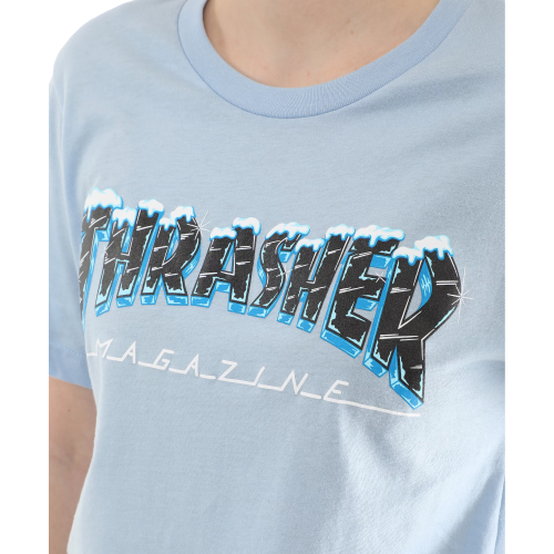 Thrasher Black Ice Light Blue Tee