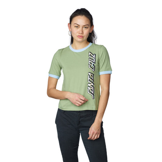Santa Cruz Obscure Strip Ringer T-Shirt