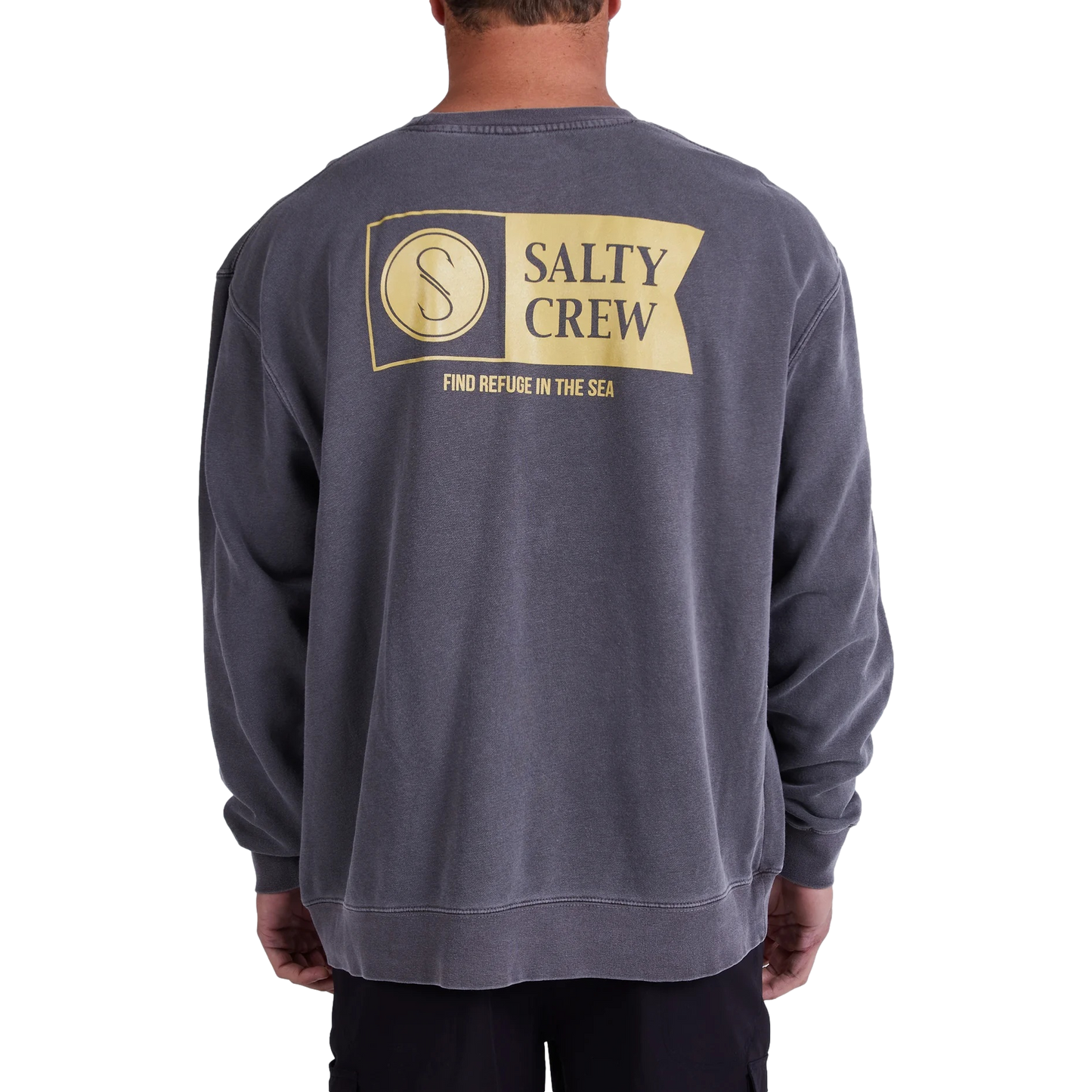 Salty Crew Alpha Overydyed Crewneck Sweatshirt