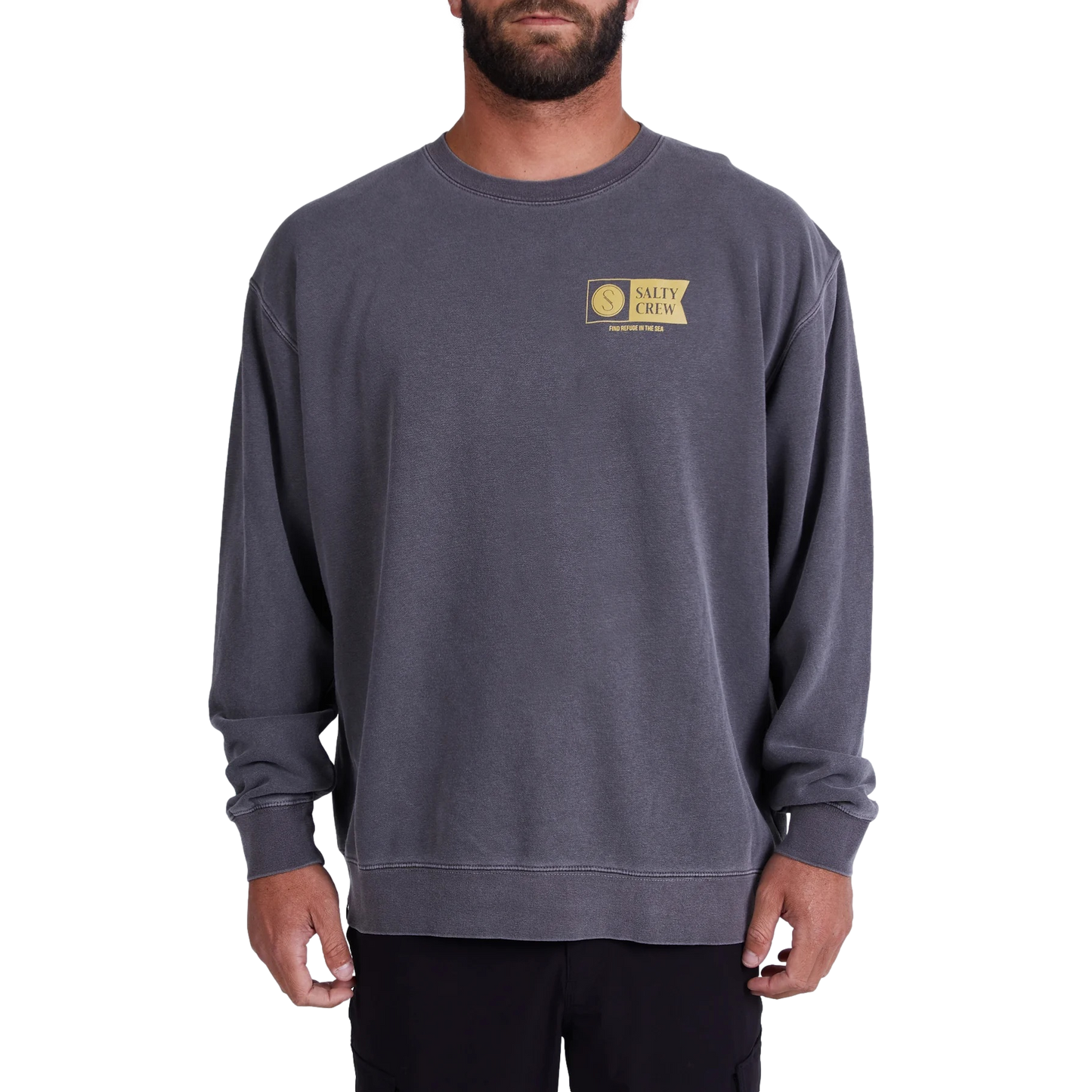 Salty Crew Alpha Overydyed Crewneck Sweatshirt