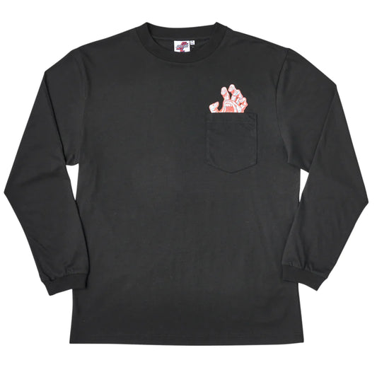 Santa Cruz Decoder Hand Long Sleeve Pocket T-Shirt