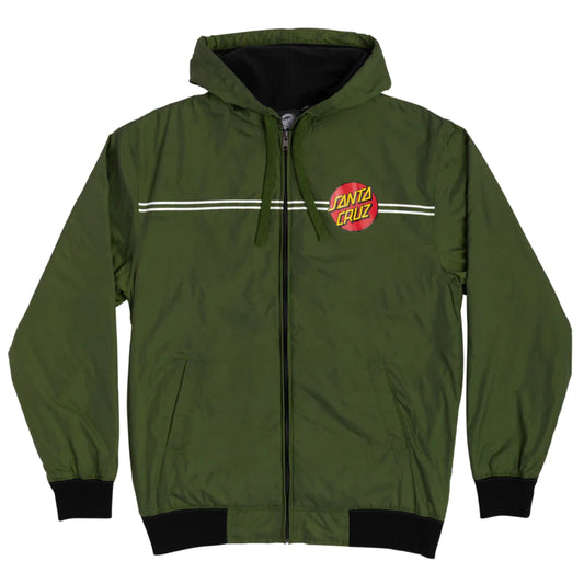 Santa Cruz Dot Hooded Windbreaker Jacket