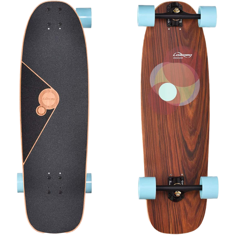 Loaded Omakase Roe Bamboo Longboard Complete - In Heat 75mm/77a
