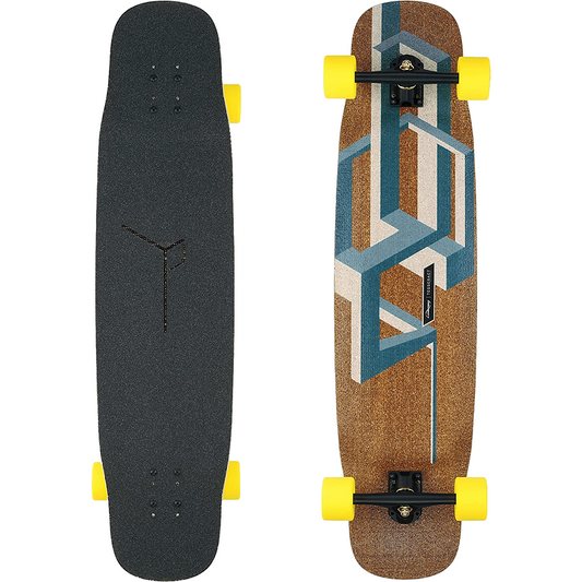 Loaded Basalt Tesseract Longboard Complete - Dark Blue, Orangatang Stimulus 70mm/86a